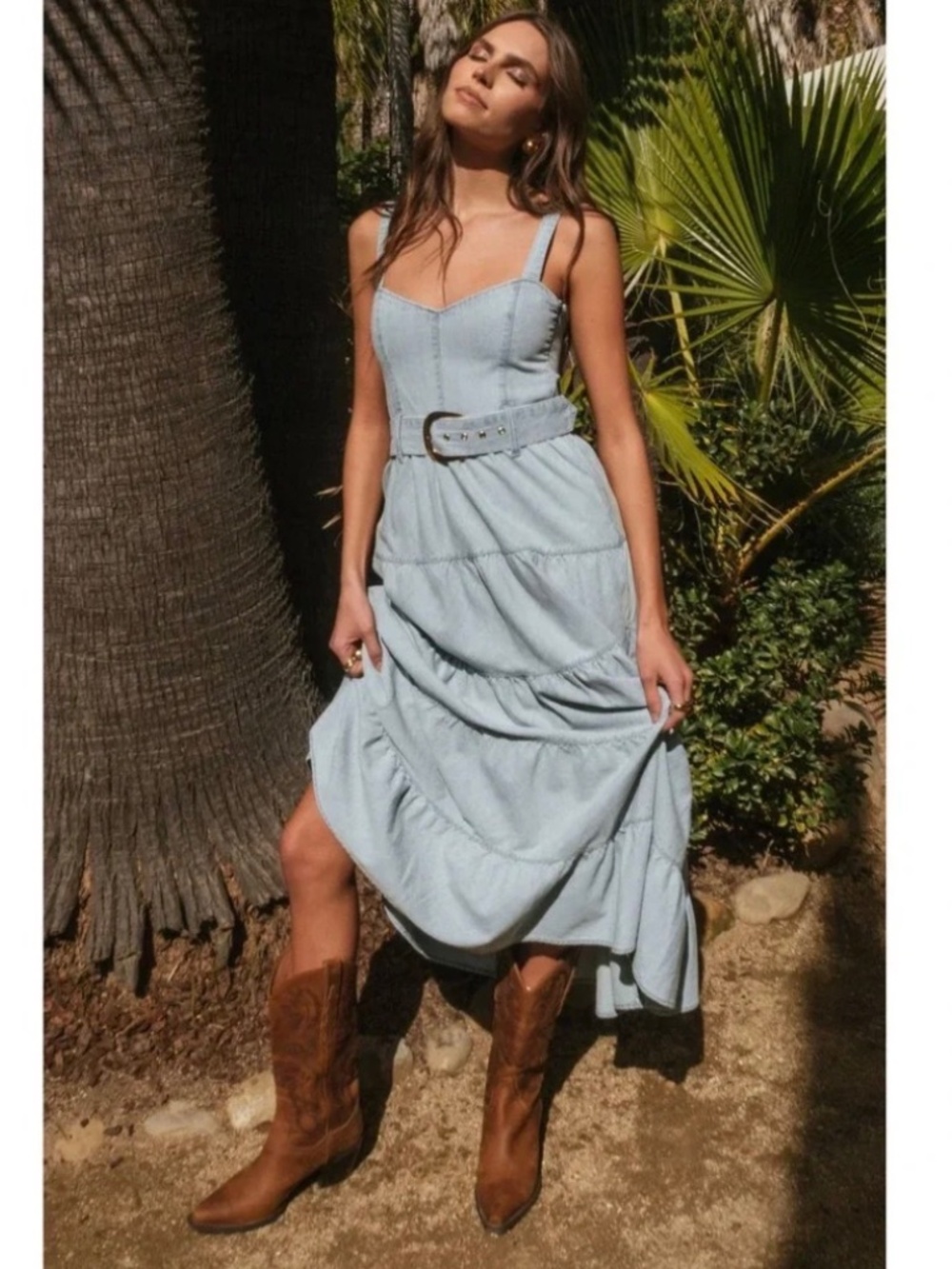 NWT SHOW ME YOUR MUMU LAINEY MIDI DRESS XS